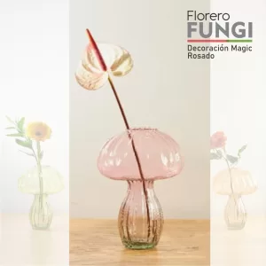 FLORERO FUNGI DEC MAGIC / ROSADO (Precio no incluye envío)