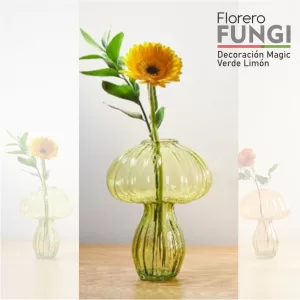 FLORERO FUNGI DEC MAGIC / VERDE LIMÓN (Precio no incluye envío)